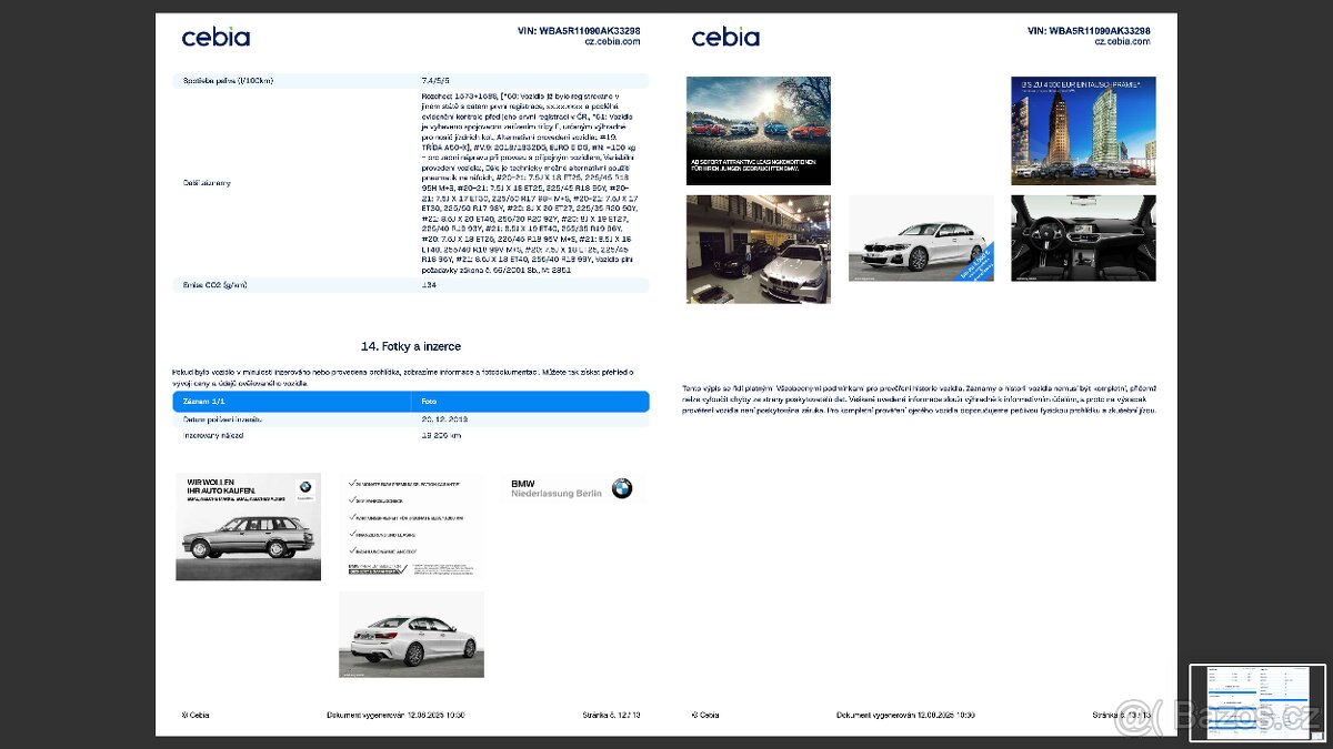 BMW 330i G20 2019 Mpaket zadokolka 190kw, bílá perleť, 19" - 14