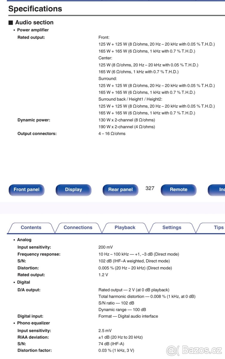 AV receiver Denon AVR-X4500H - 14