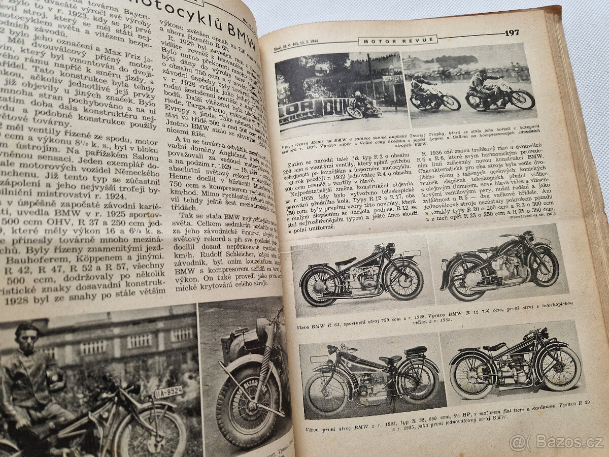 Svázané časopisy Motor Revue 1942-1944 auto motocykl veterán - 14