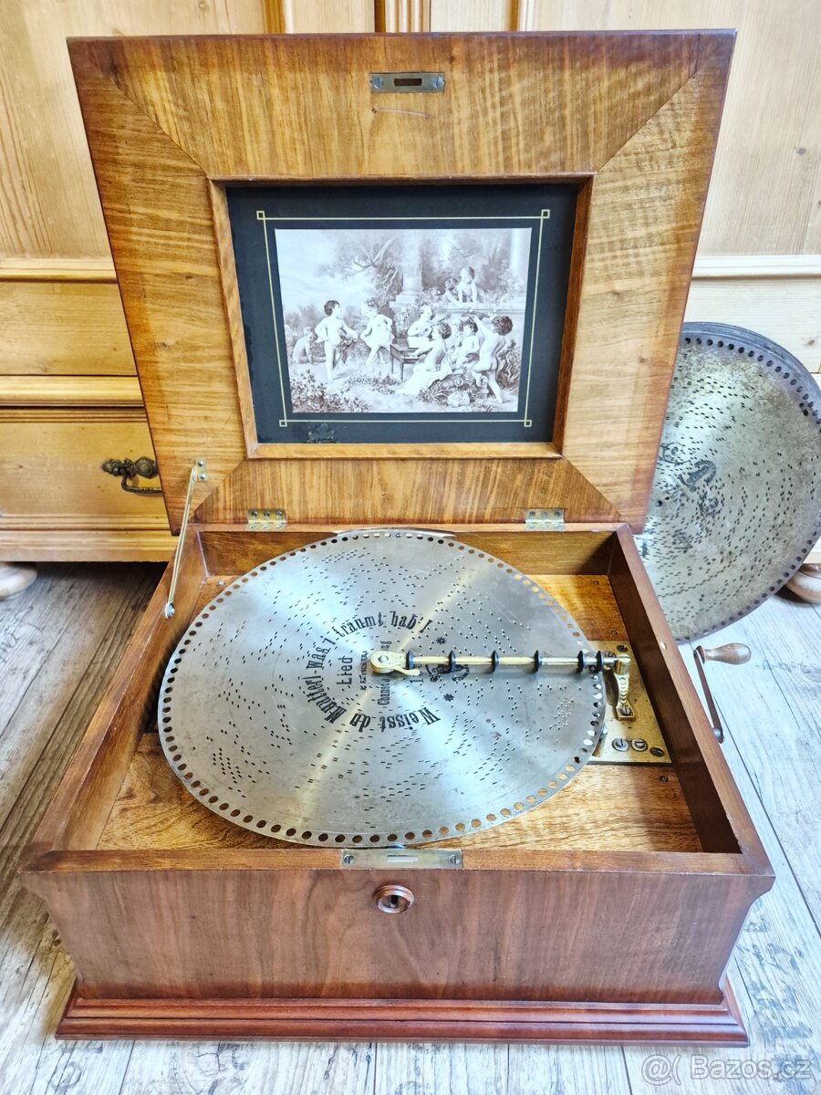 Velký starožitný Polyphon Musikwerke, rok 1898 - 14