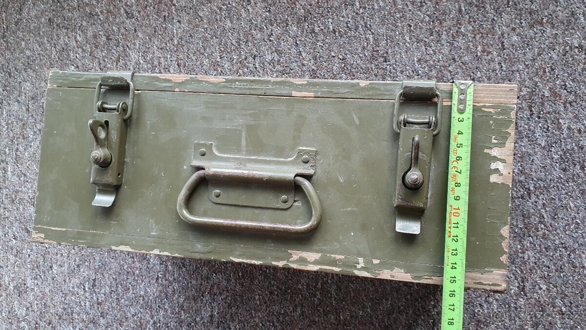 Vojenská dřevěná bedna 2x - 14