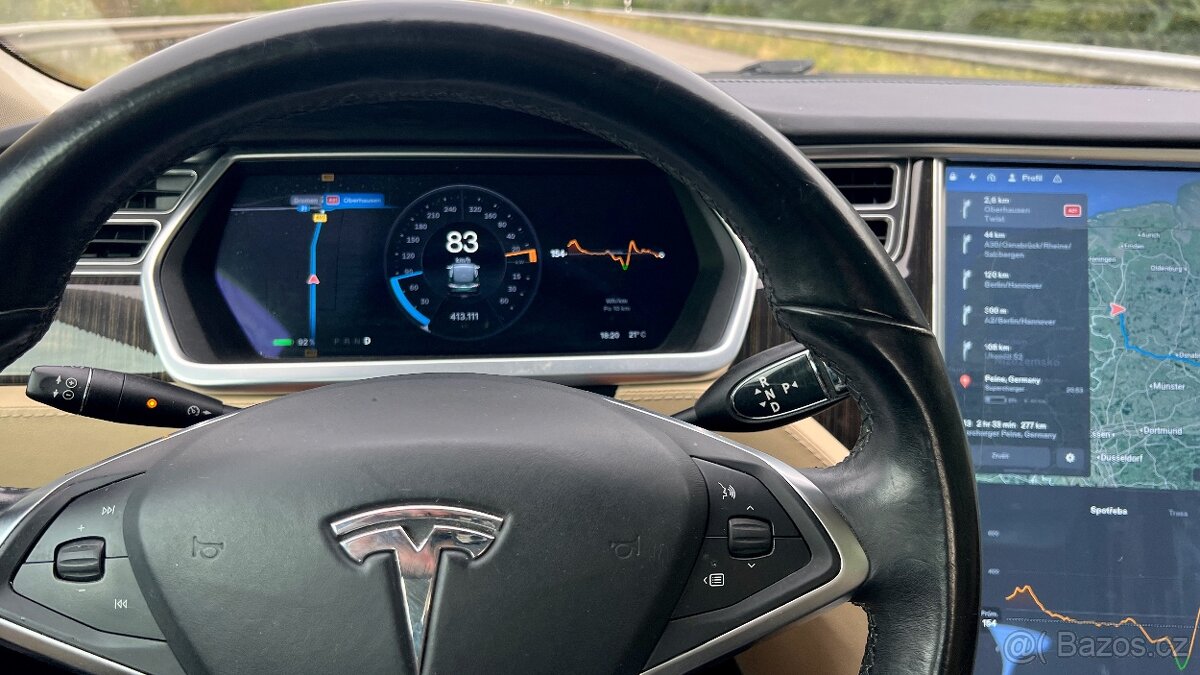 Tesla S Performance P85 Signature 89%SOH Pano Kủze Alcantara - 14