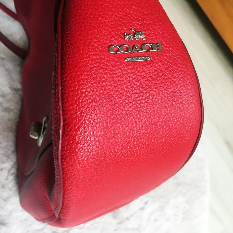 Sytě červená kabelka Coach - 14