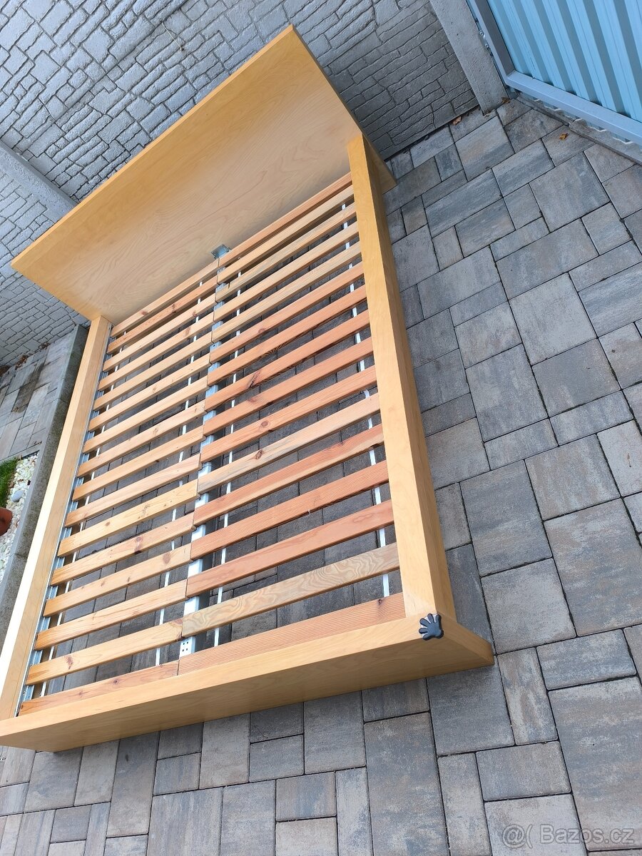 Prodám manželskou postel + Matrací 160cm x 200cm - 14