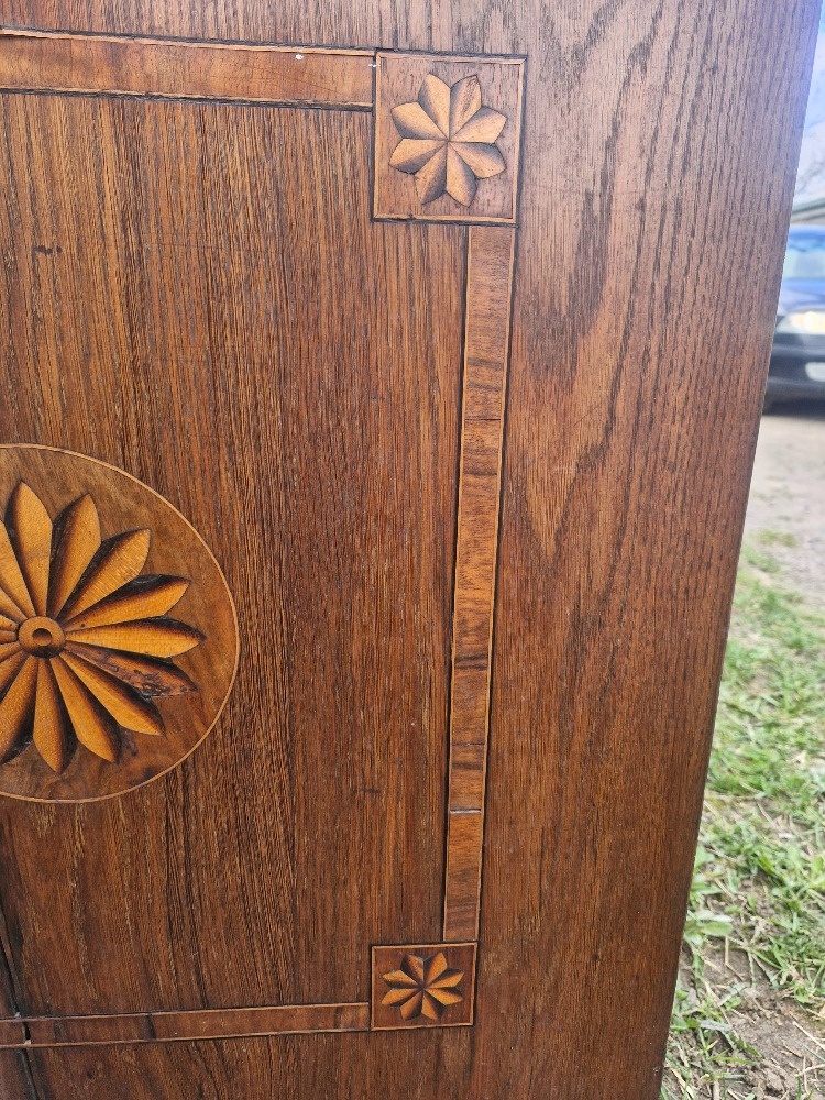 Komoda , malovana truhla, intarzovany pribornik - 14