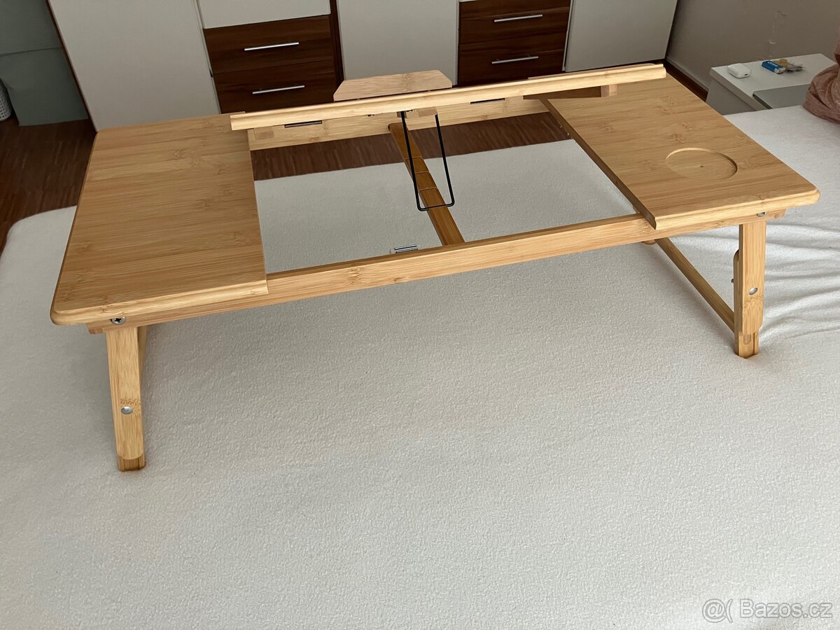 Stolek na notebook do postele 72x35x26 cm - 14