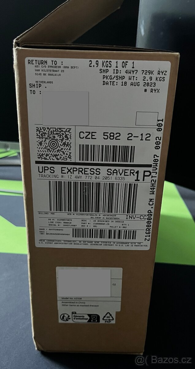 Apple MacBook Pro 13,3" 2022 M2 16GB/256GBSSD/macOS CZ - 14