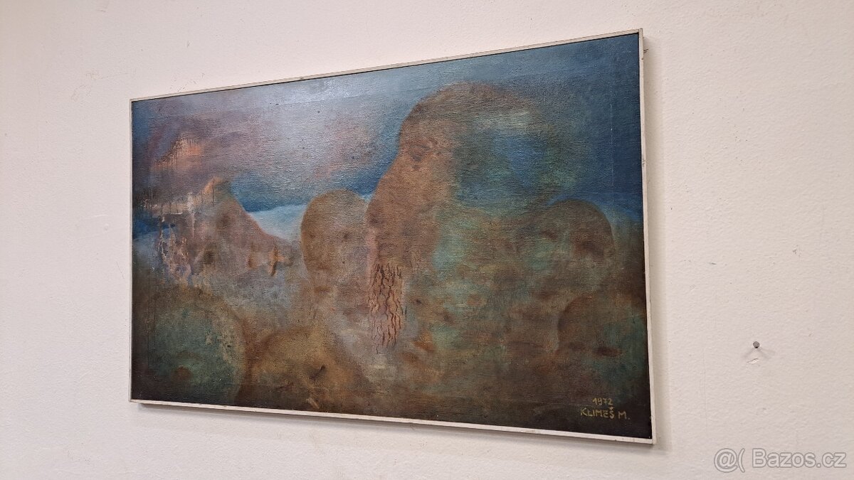 Velký obraz - Milan Klimeš 1972 - olej plátno 6789 - 14