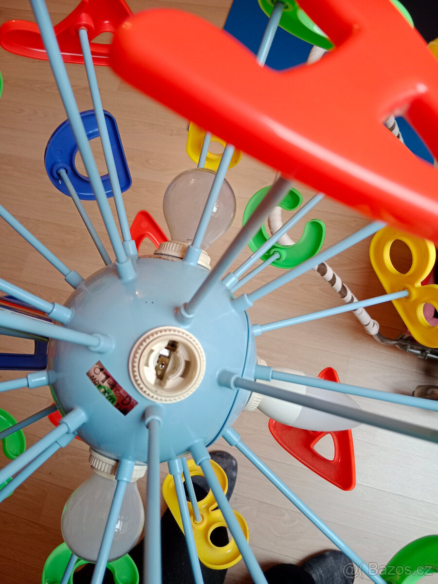 Lustr s písmeny do dětského pokoje průměr stínidla 44 cm - 14