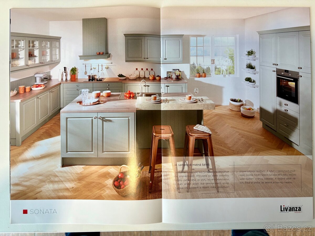 Nová Linka SONÁTA,něm.výroby, hedvábný lak-Šalvěj, 5 let zár - 14