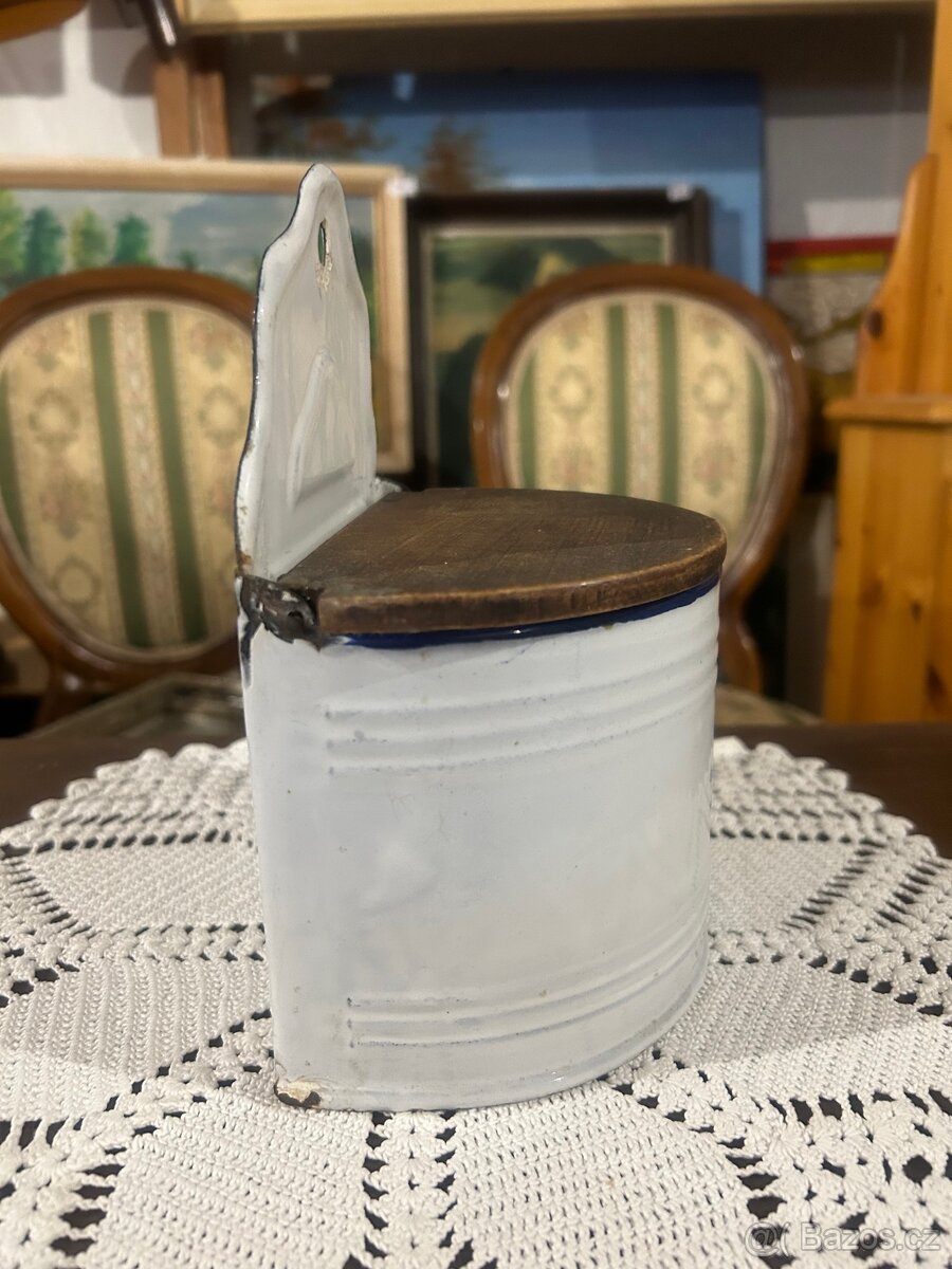 Stará smaltovaná solnička - 14