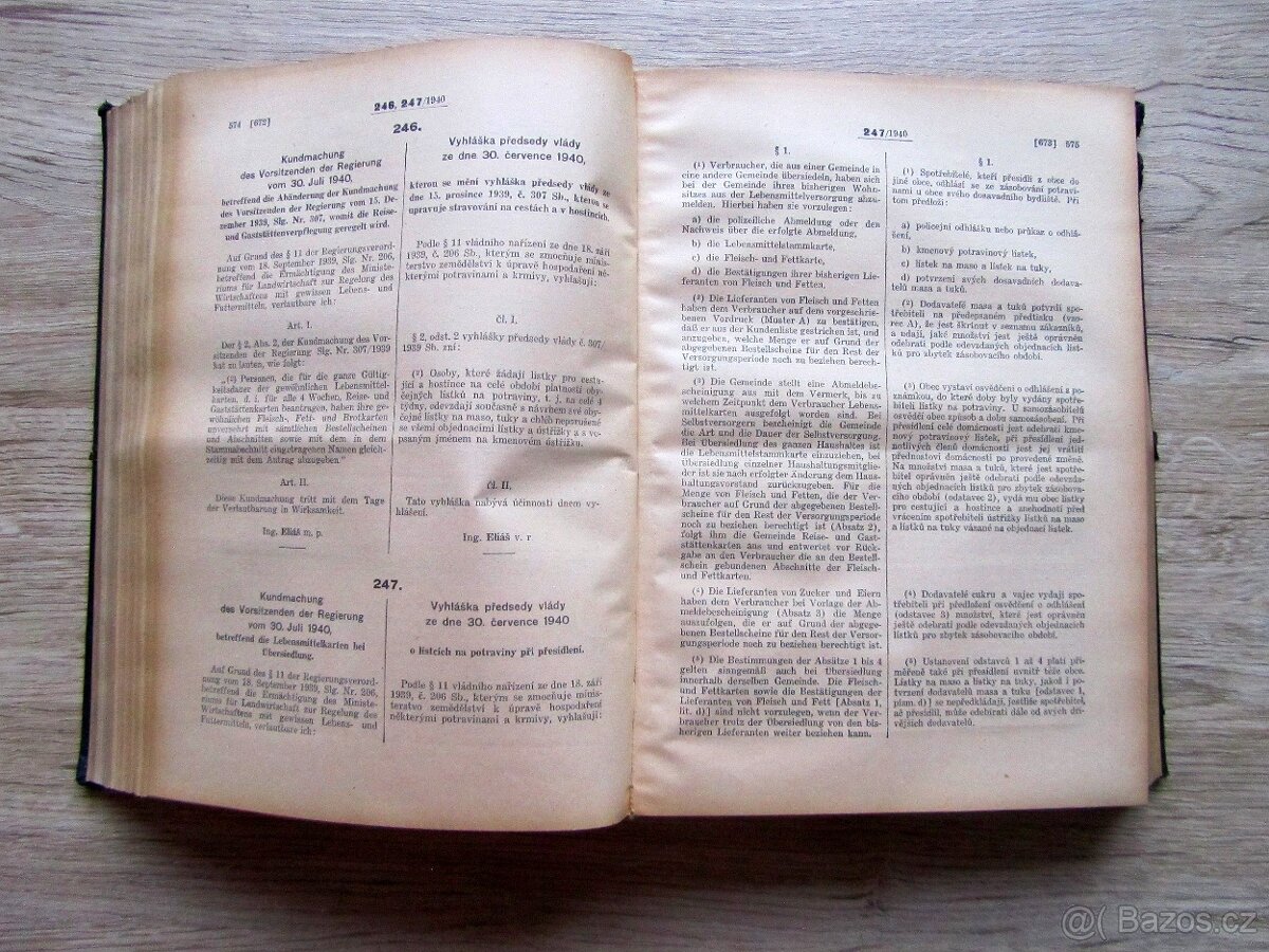 Sbírka zákonů a nařízení 1940 Sammlung se státním znakem - 14