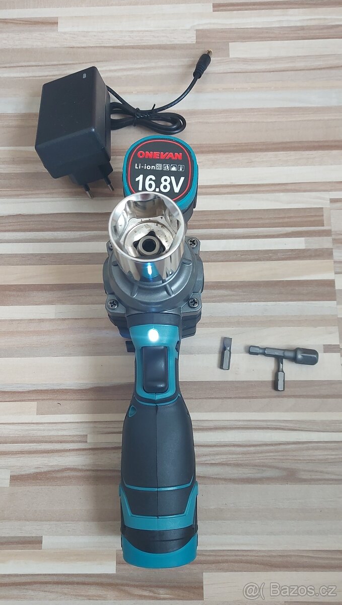 Aku MINI Rázový utahovák-vrtačka,2xAku+nabíječka,NEW. - 14