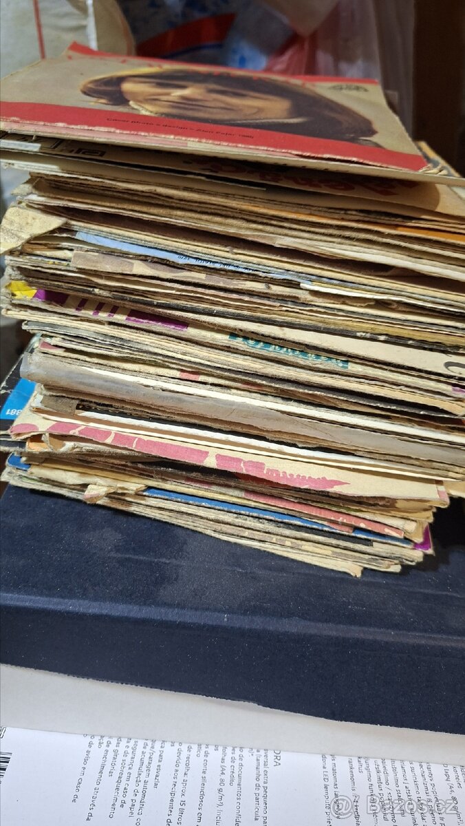 Gramofon Sencor+spousta LP a SP gramofonových desek - 14