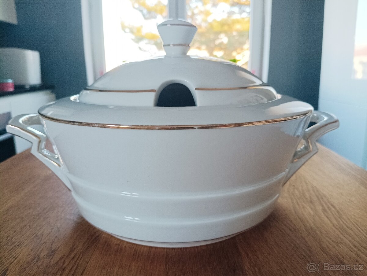 STAROŽITNÁ ART DECO PORCELÁN TERINA KMP BYSTŘÍCE - 14