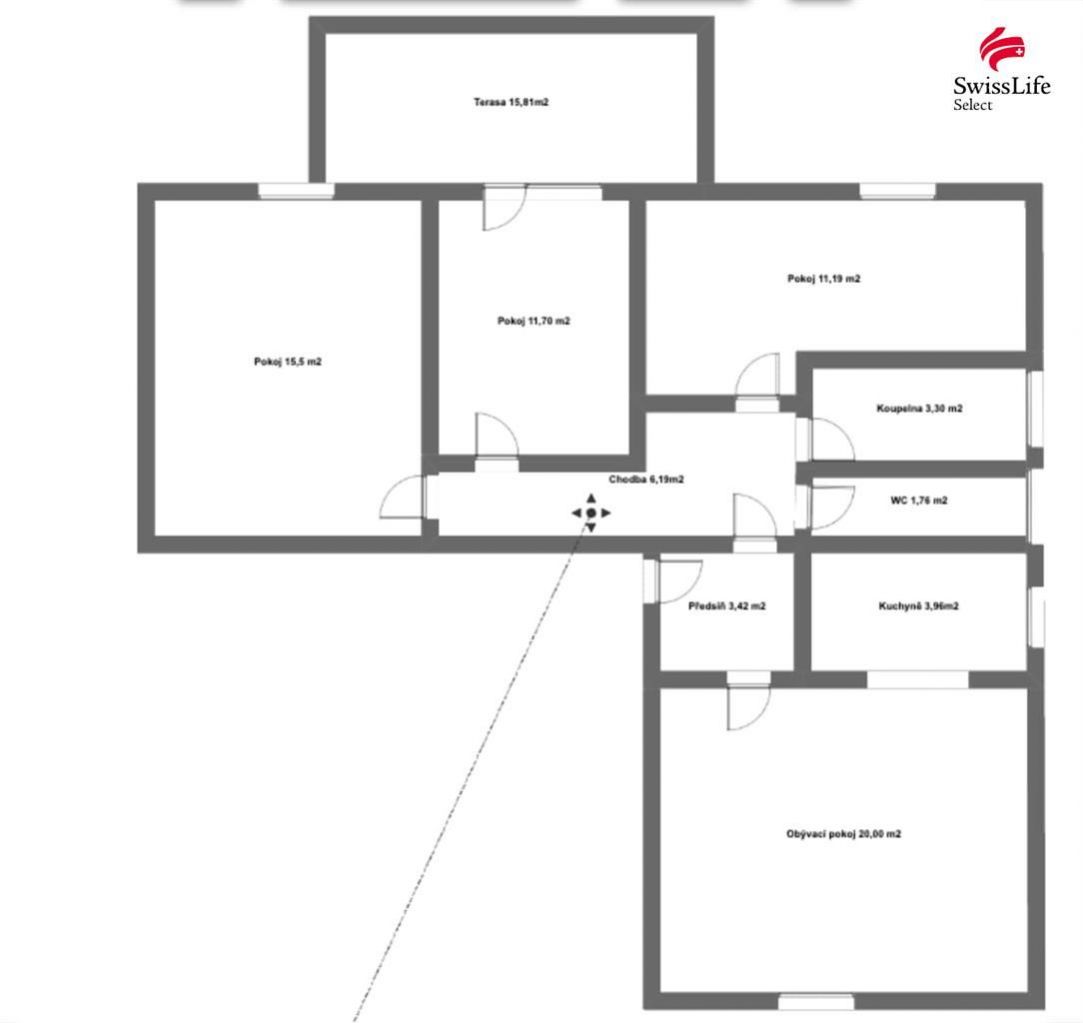 Prodej bytu 4+kk 88 m2, Nechvalice - 14