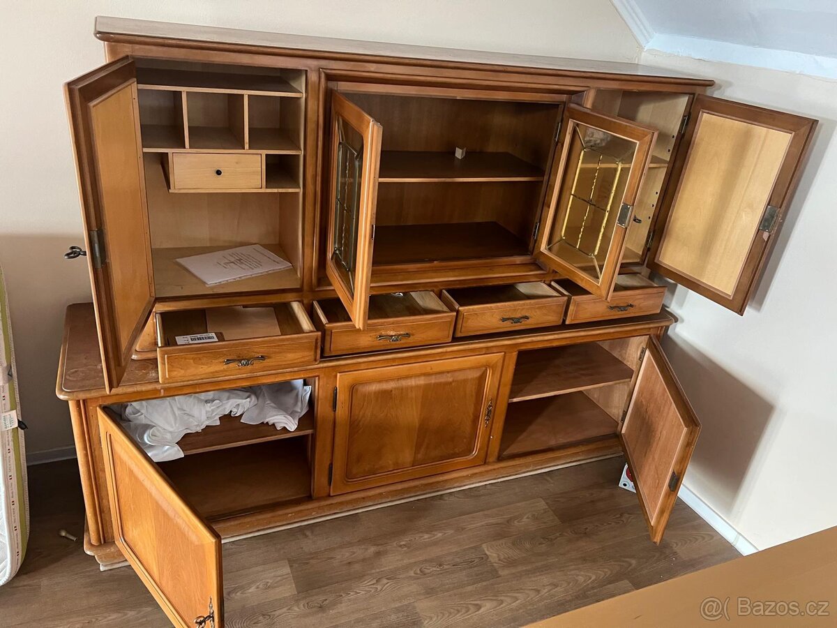 Příborník /bufet starožitný masiv dub - 14