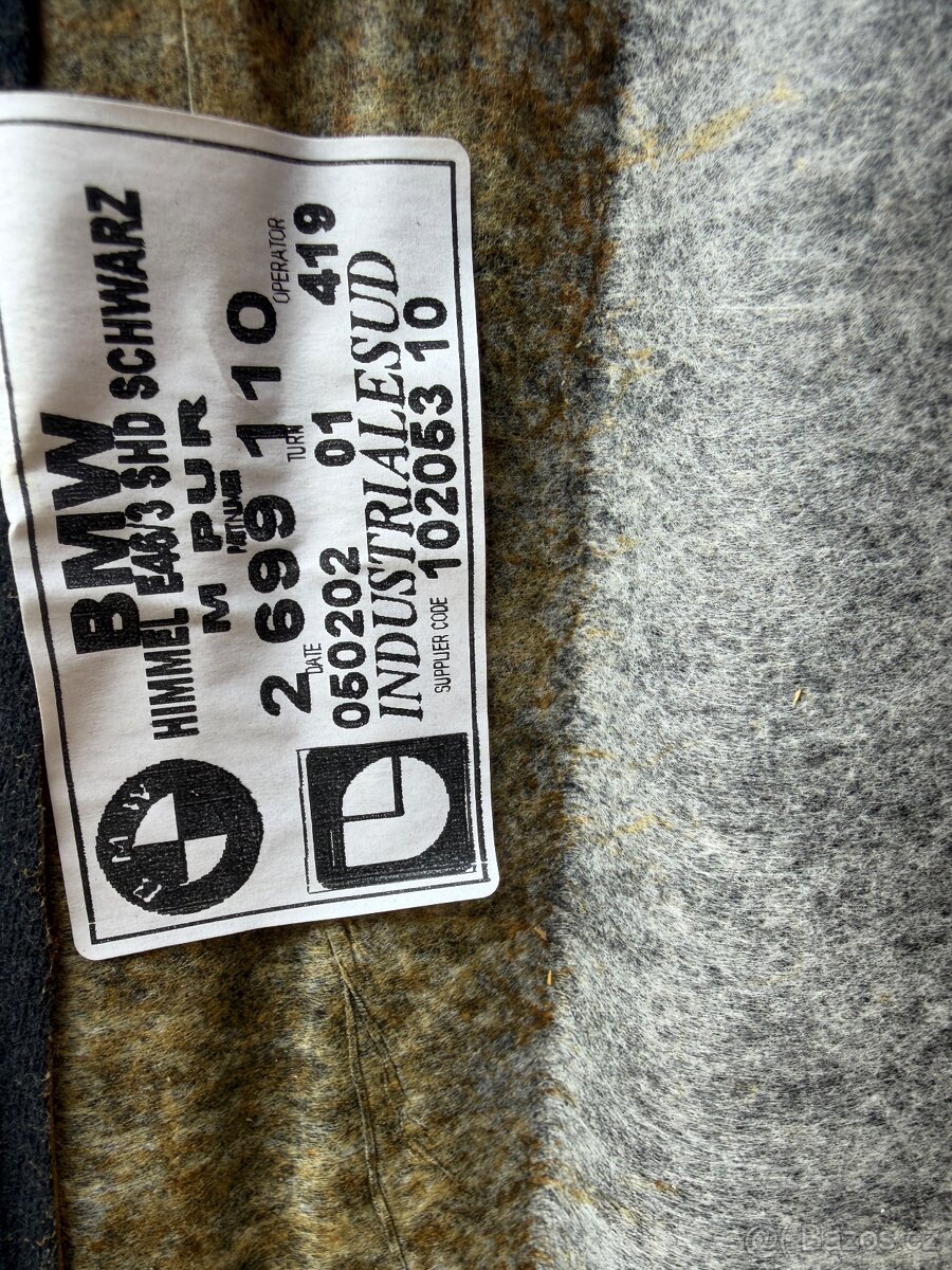 BMW E46 Touring - černá stropnice se střešním oknem - 14