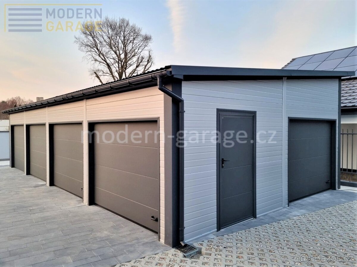 Zateplené montované garáže PIR 4x6/6x6m celá ČR - 14