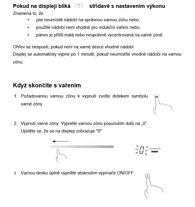 Indukční varná deska Mora VDIS653C - 14