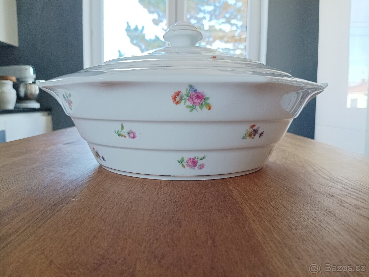 ART DECO PORCELÁNOVÁ TERINA HÁZENKA VD FRANCE - 14