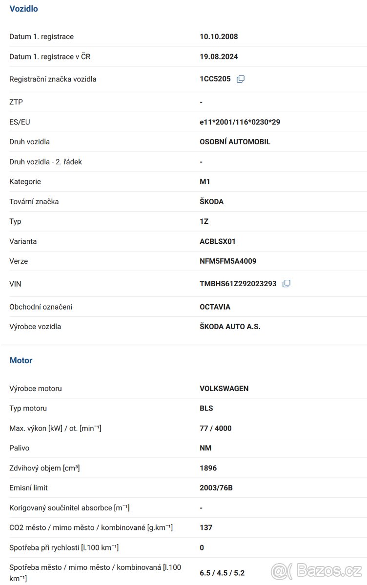 Škoda Octavia 2 Combi, 1.9TDI 77kw, 2008, facelift - 14