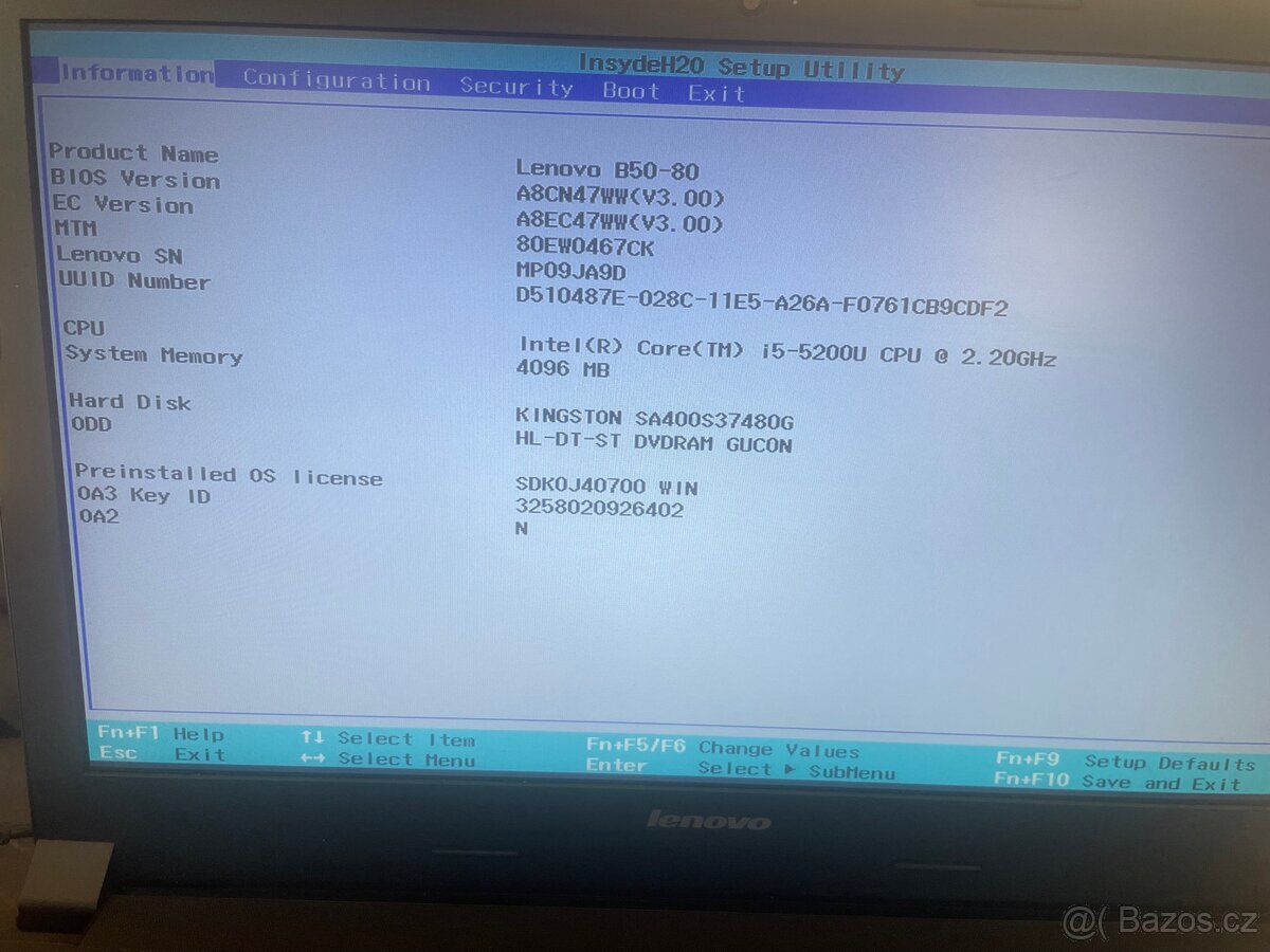 Notebook Lenovo E50-80 (80EW0467CK) - 14