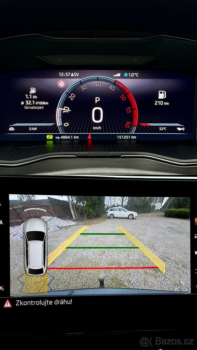 Škoda Superb 3 2.0 TDi 110kW 2023 151tkm DSG/Matrix/Tažné - 14