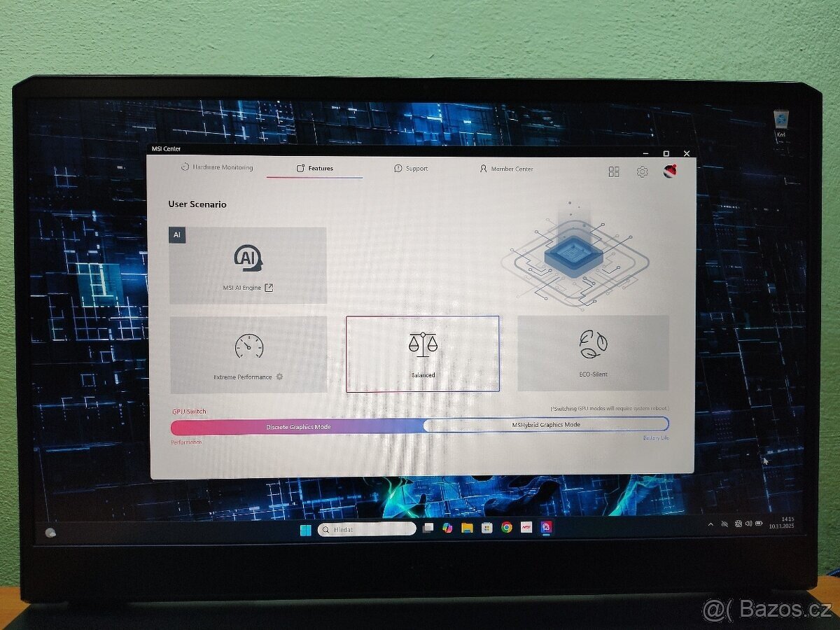 17" Alpha,RTX-4070-140w,R-9,QHD,32GB,1TB-TOP-ZÁRUKA - 14