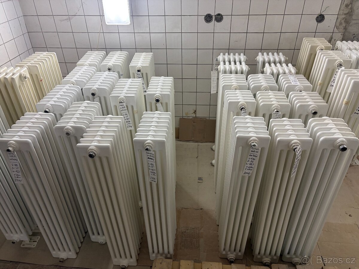 trubkové plechové retro radiátory - 14