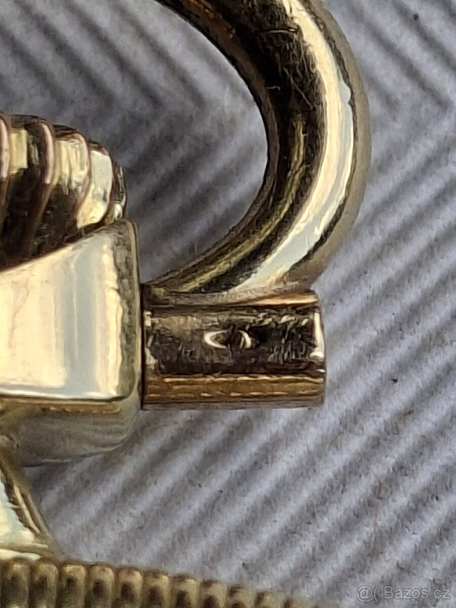 Zlaté 14K starožitné kapesní hodinky ORATOR - 14