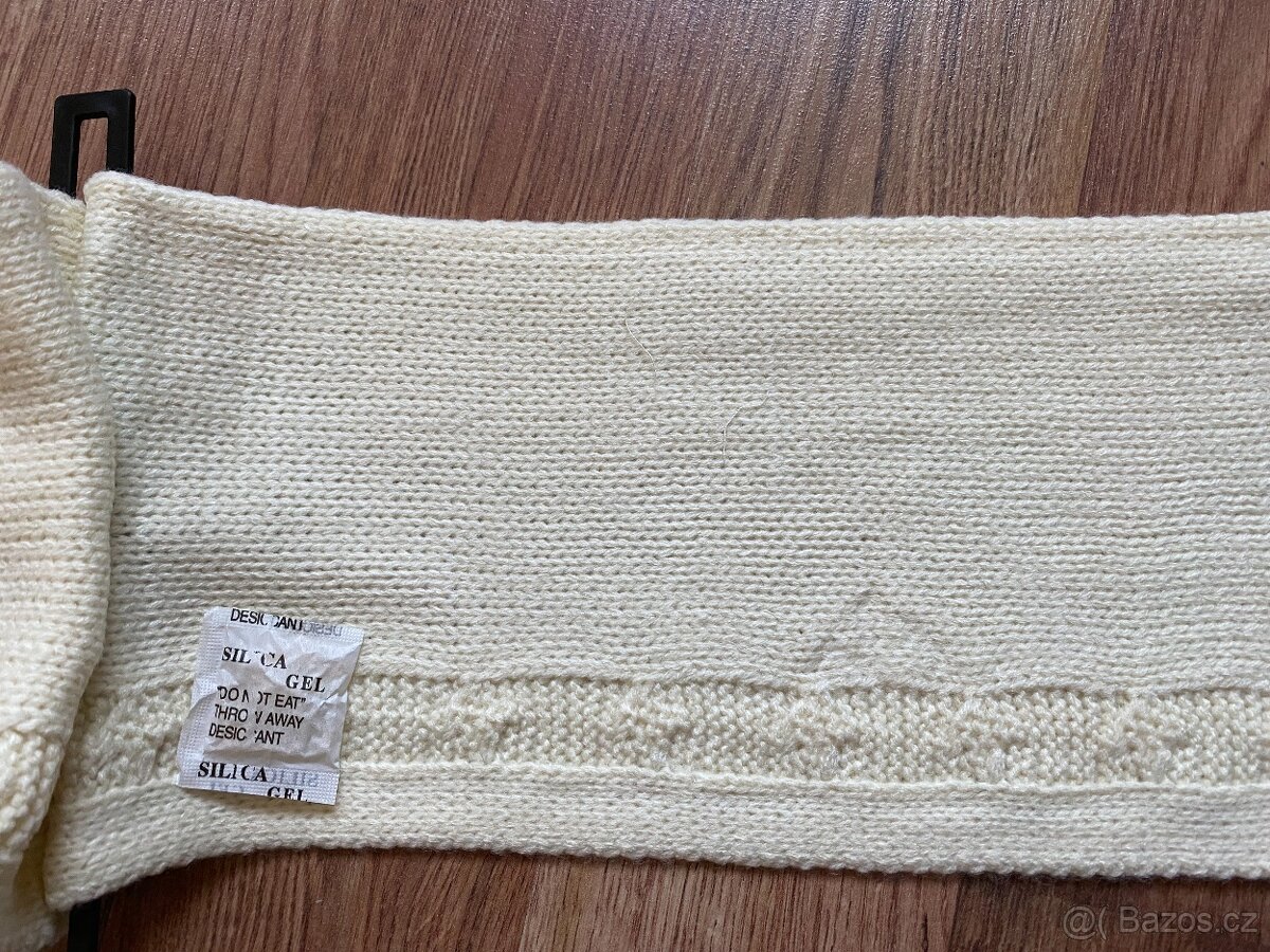 Nová dámská zimní šála Alpine Pro - krémová, akryl - 14