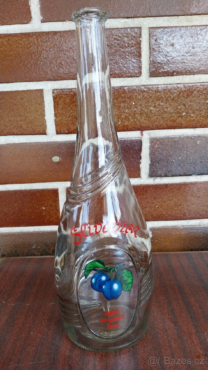 Modrá číše,váza, ozdobné láhve,skleněné džbány - 14