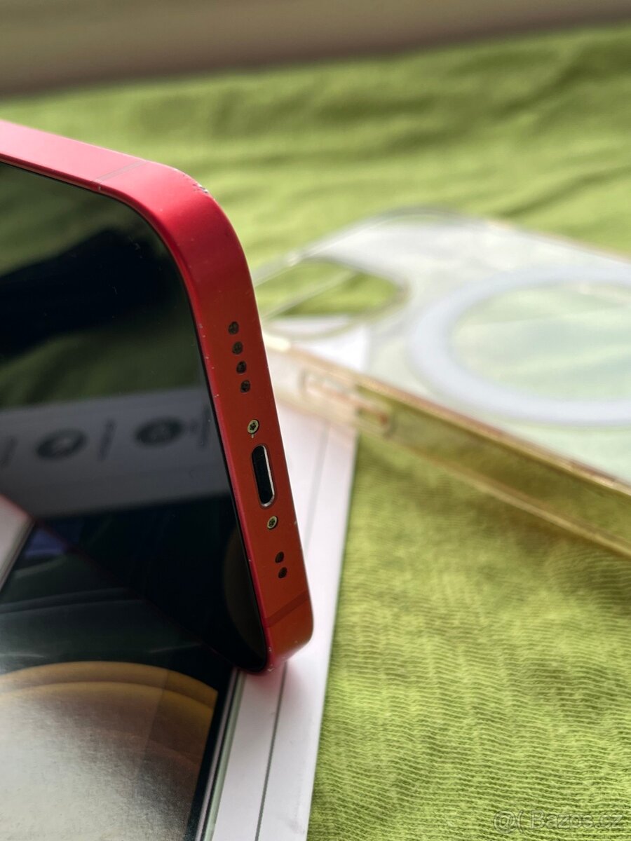 🍏 Apple Iphone 12 Mini 64GB RED 🍎 100% baterie 🔋 - 14