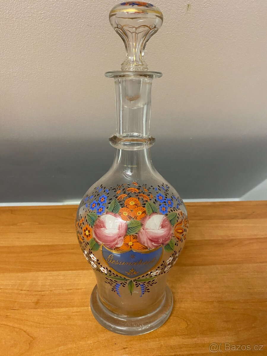 Sběratel nabízí staré skleněné karafy - 14