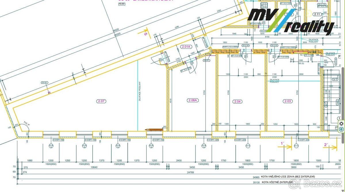 Milovice, pronájem moderních kanceláří o velikostech 20,5 m2 - 14