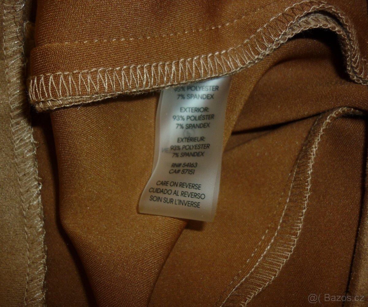 Semišové pouzdrové šaty Calvin Klein - 14