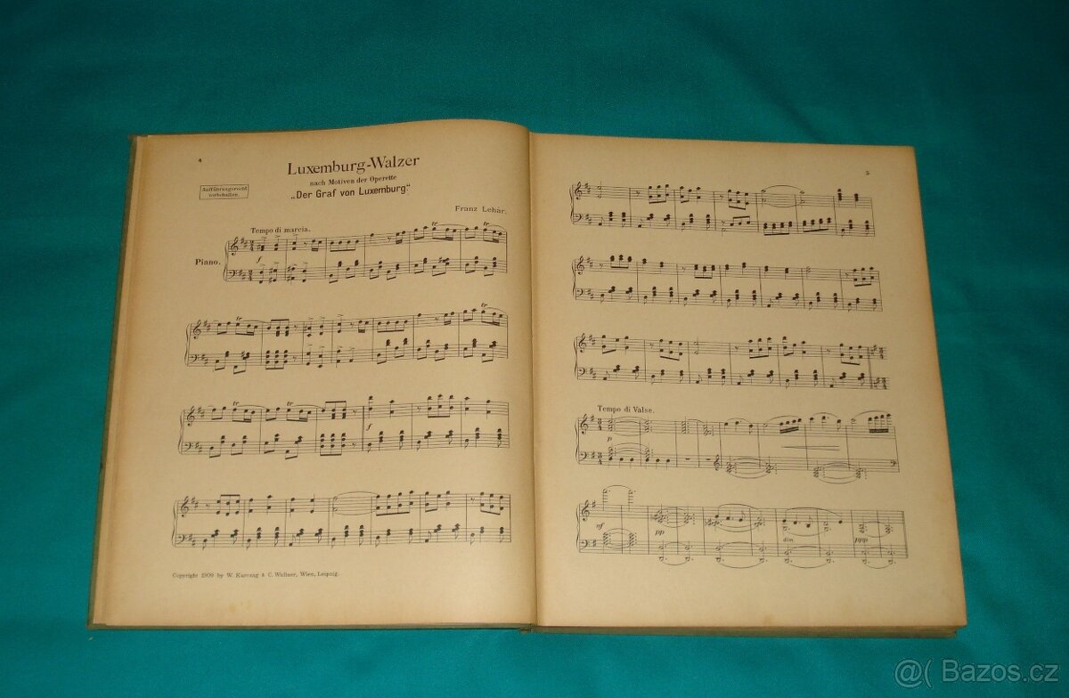 Katechismus 1940 a noty M. Edelstaine 1909 - 14
