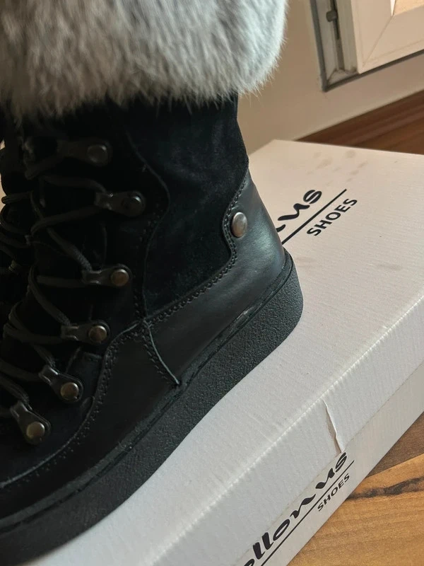 Kožené kotníčkové kozačky /sněhule, Pollonus, vel. 37 - 14