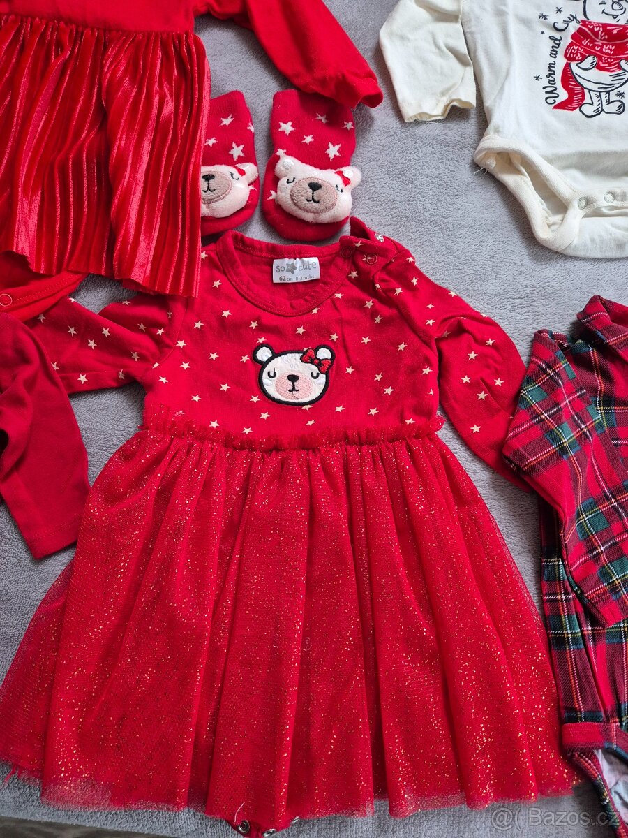 Vánoční oblečky, body, kalhoty, šaty - 14