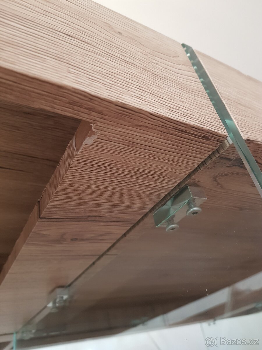 Jídelní stůl skleněny plus mdf - 14