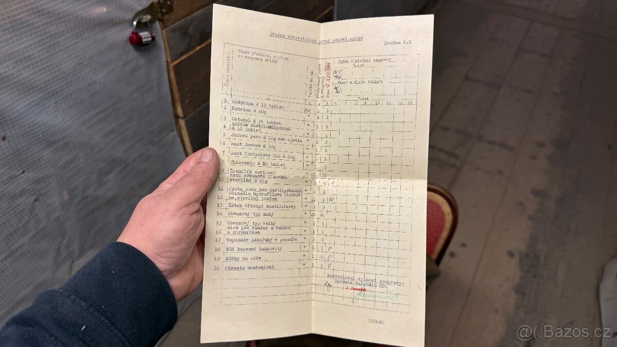 Vojenská zdravotnická brašna ČSLA - 14