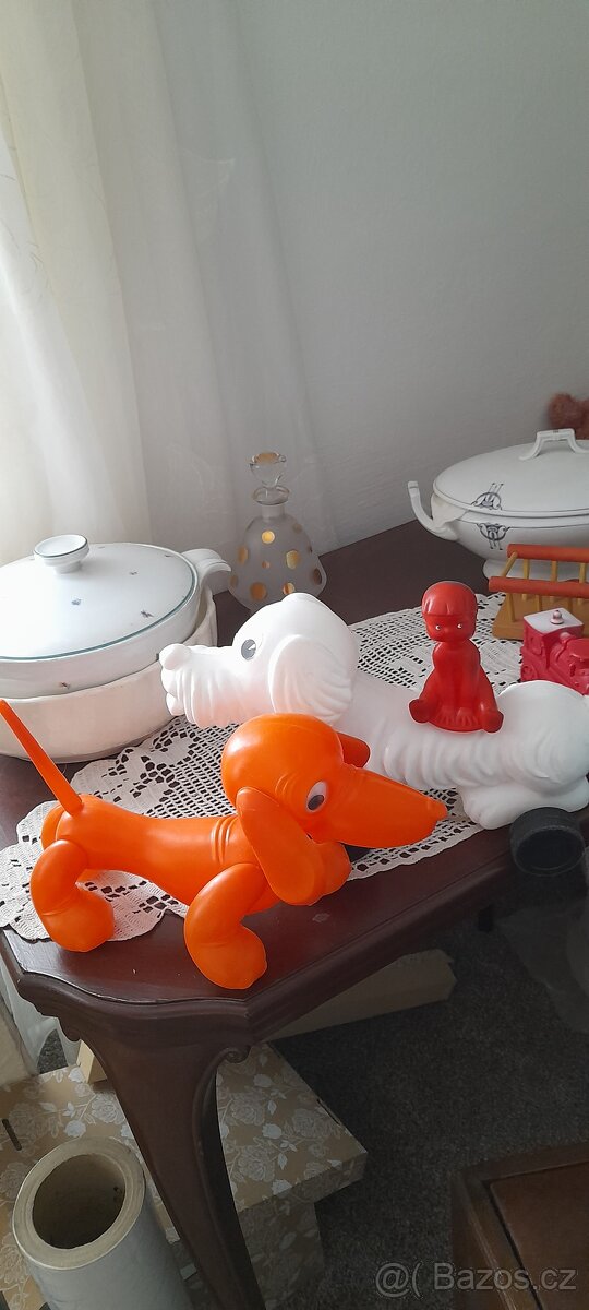 Retro hračky modrá mašinka prodána - 14