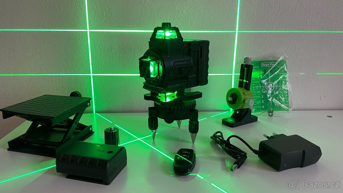 Laserová vodováha MINI 3D / 4D – zelený laser, samonivelace - 14