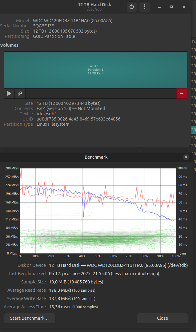 Externi HDD WD 12Tera 7 kusu - 14