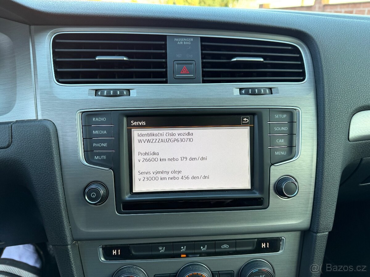 VW Golf 7 1.6tdi 81kw 2016 naj.179Tkm serviska Top stav - 14