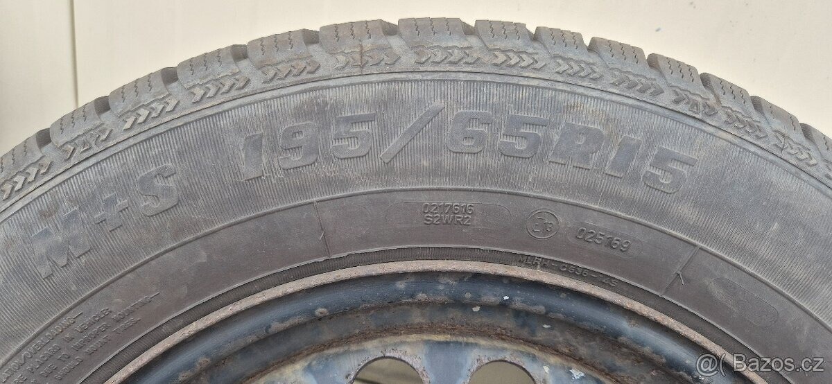 Plechové disky Škoda VW 5x112 6x15 ET47 195/65r15 zimni - 14