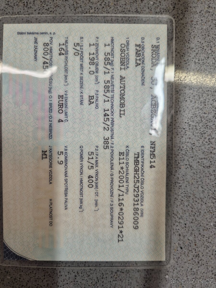 Škoda Fabia combi, benzin 1,2i 12V , 51 kW - 14