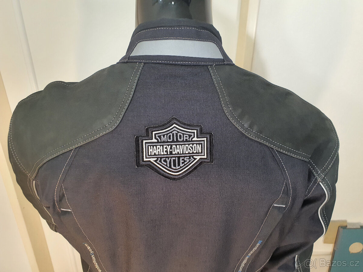 Mohawk MVS-1 Kůže Textil bunda na moto Harley XL - 14