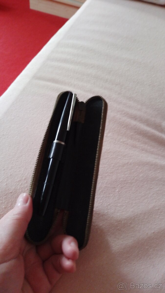 penál Herbita vybavený,vintage pouzdro - 14